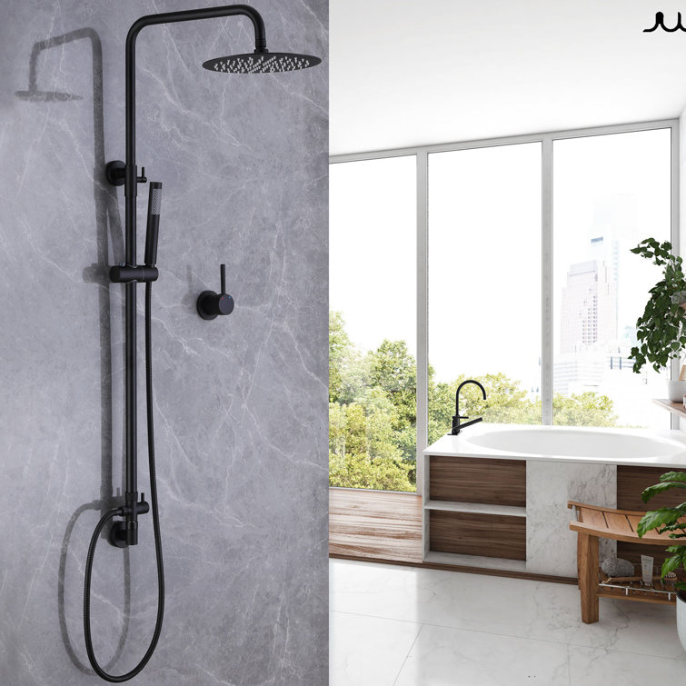 RBROHANT Wall Mounted Exposed Shower System With RoughIn Valve
